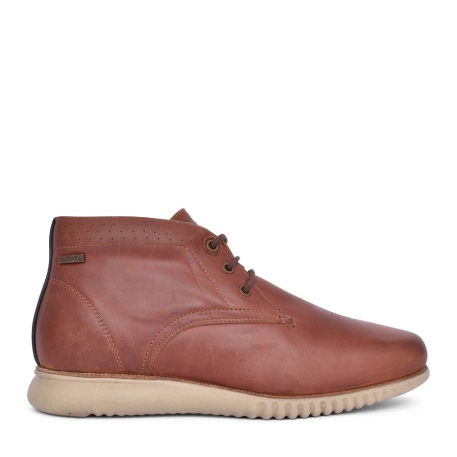 Mens POD | Mens Oak Waterproof Leather Boot In Tan