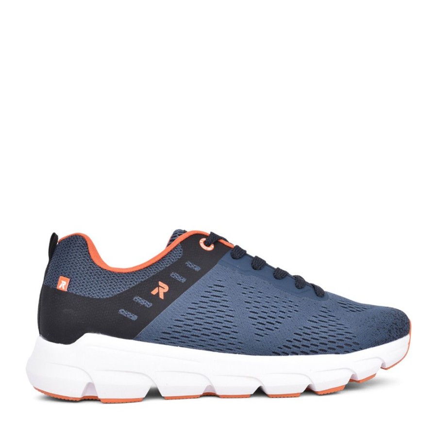 Mens RIEKER EVOLUTION | Mens 07806 Laced Trainer In Blue