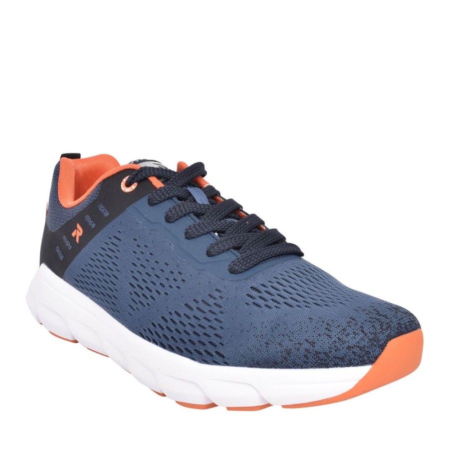 Mens RIEKER EVOLUTION | Mens 07806 Laced Trainer In Blue