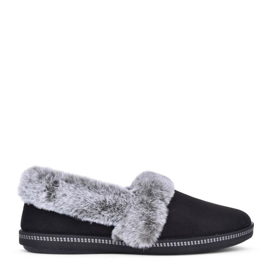 Ladies SKECHERS | Ladies 32777 Cozy Campfire Slipper In Black