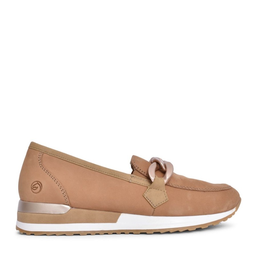 Ladies REMONTE | Ladies R2544 Slip-On Shoe In Sand