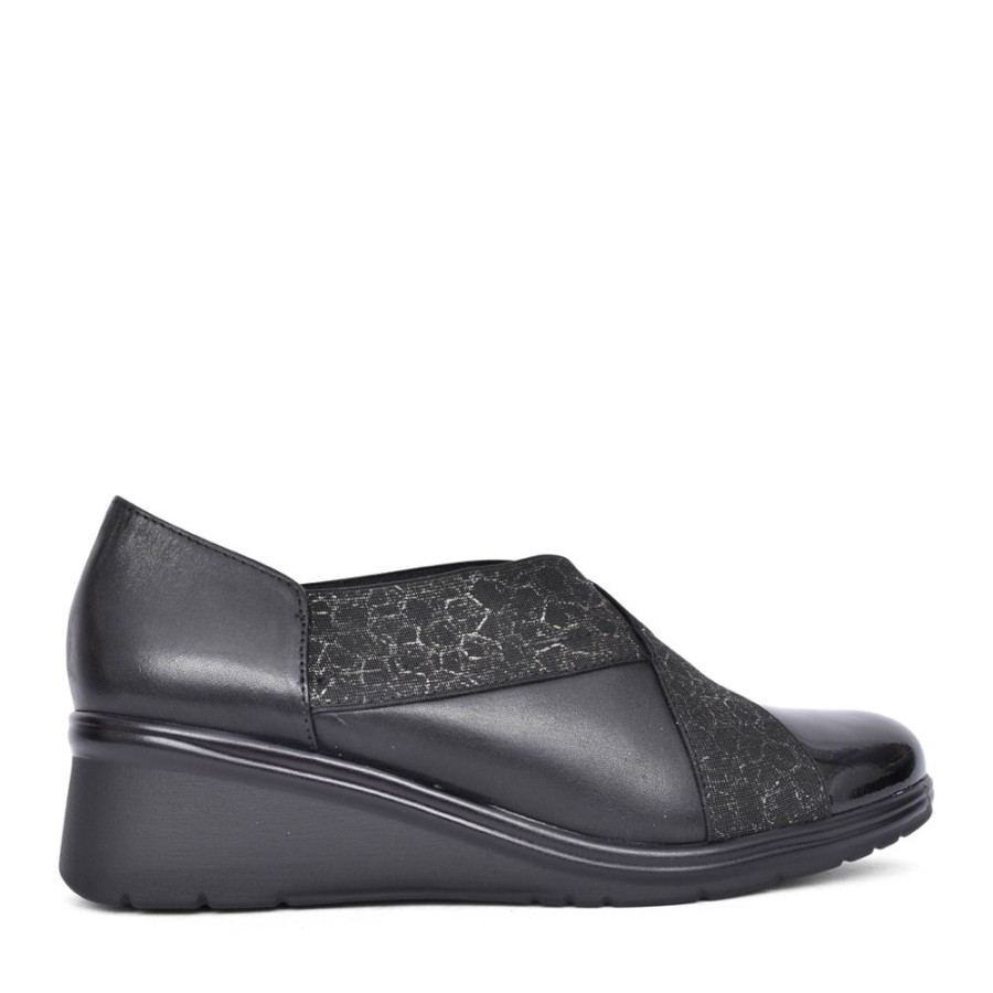 Ladies PITILLOS | Ladies 5324 Slip-On Shoe In Black Interest