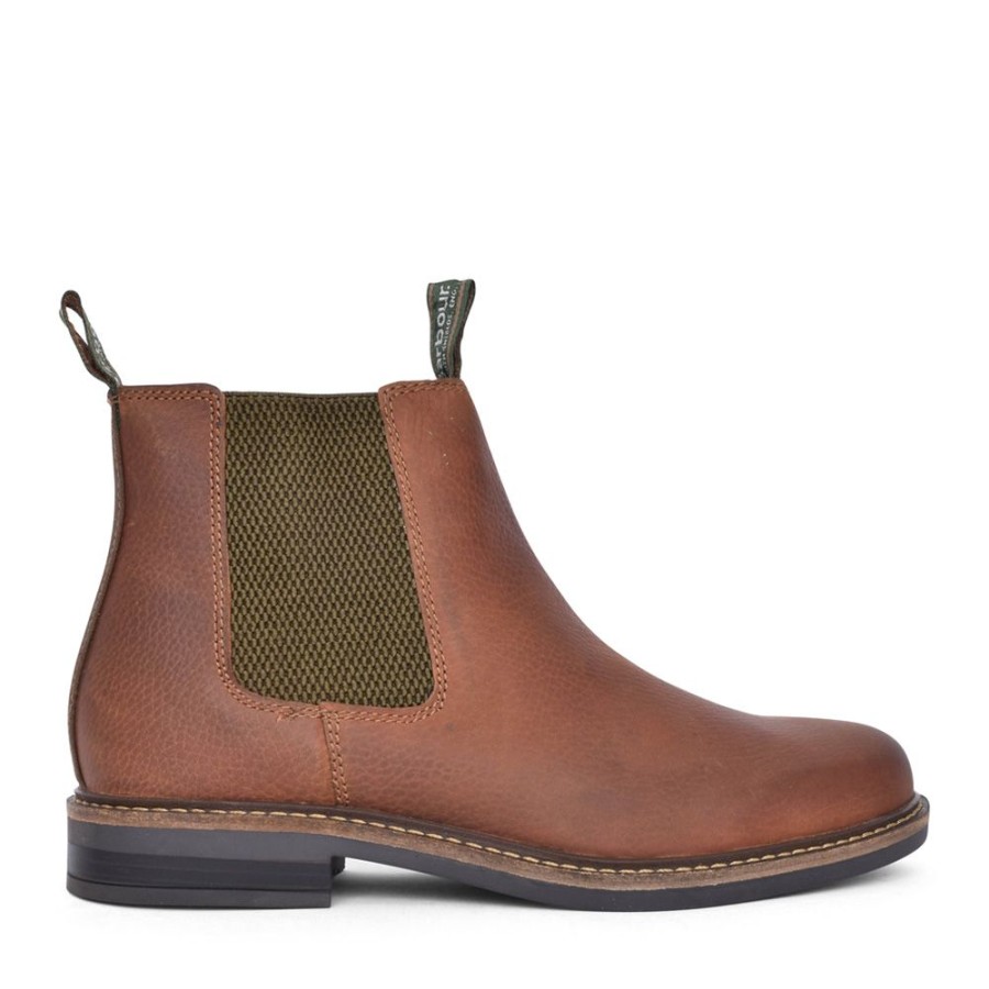 Mens BARBOUR | Mens Farsley Chelsea Boot In Cedar