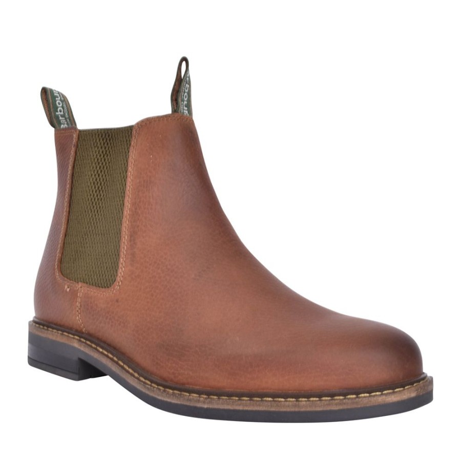 Mens BARBOUR | Mens Farsley Chelsea Boot In Cedar