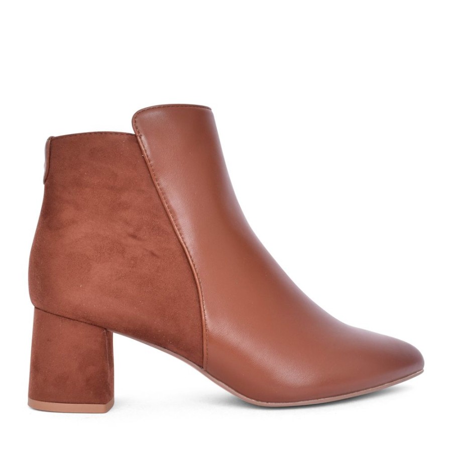 Ladies JANA | Ladies 8-25375 Low Heel Ankle Boot In Tan