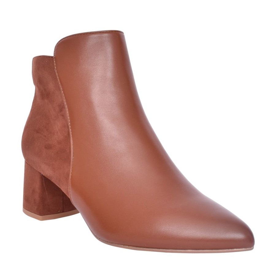 Ladies JANA | Ladies 8-25375 Low Heel Ankle Boot In Tan