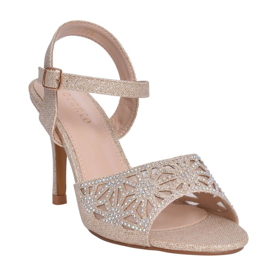 Ladies SORENTO | Ladies Applewood Dress Sandal In Gold