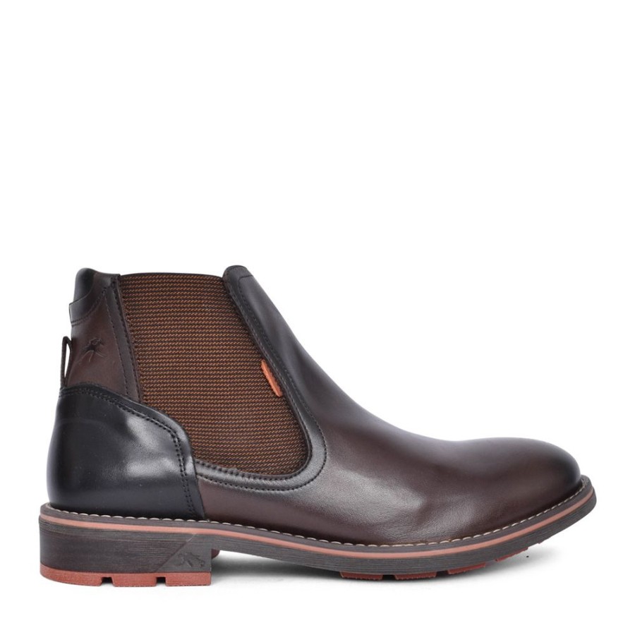 Mens FLUCHOS | Mens Terry F1343 Chelsea Boot In Dark Brown