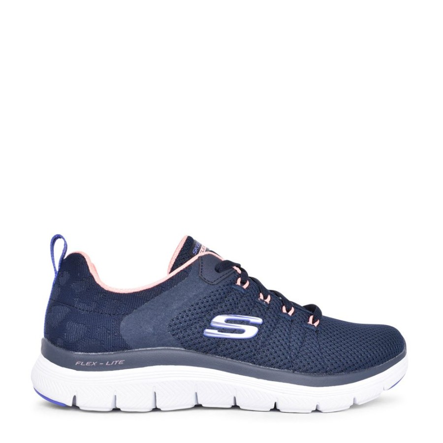 Ladies SKECHERS | Ladies 149580 Elegant Ways Trainer In Navy