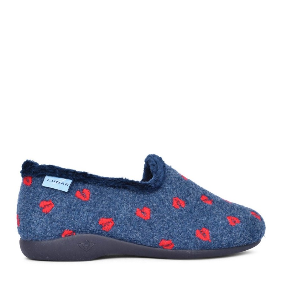 Ladies LUNAR | Ladies Callisto Kla214 Slipper In Blue