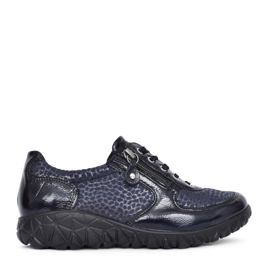 Ladies WALDLAUFER | Ladies H89001 Havy Trainer In Navy