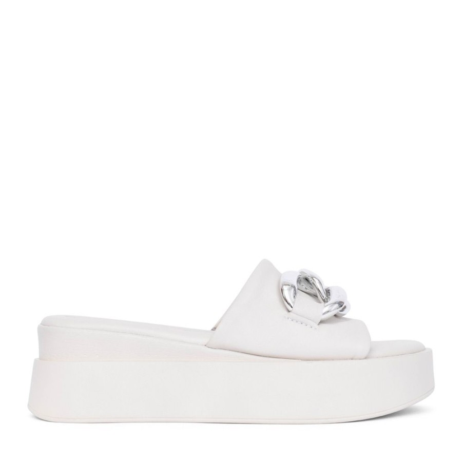 Ladies TAMARIS | Ladies 1-27215 Wedge Mule In White