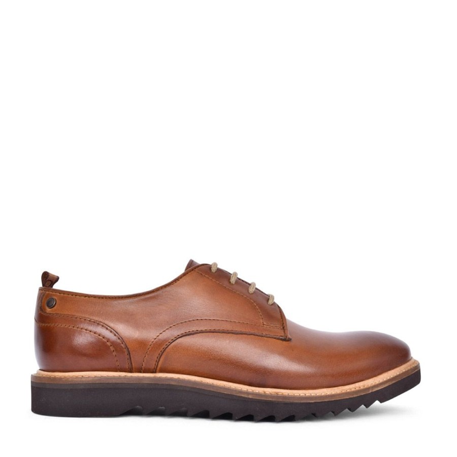 Mens BASE LONDON | Mens Coby Shoe In Tan