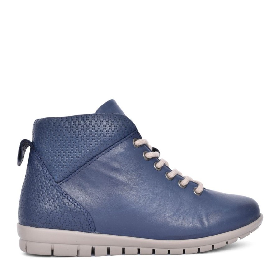 Ladies ADESSO | Ladies Fiona A7029 Laced Ankle Boot In Navy