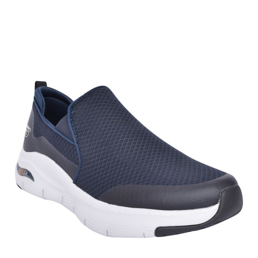 Mens SKECHERS | Mens 232043 Banlin Slip-On Trainer In Navy