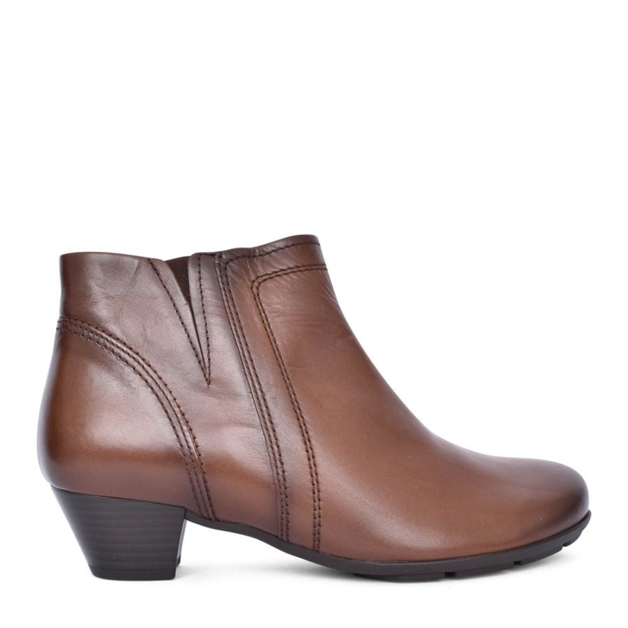 Ladies GABOR | Ladies Heritage 35.638 Ankle Boot In Tan