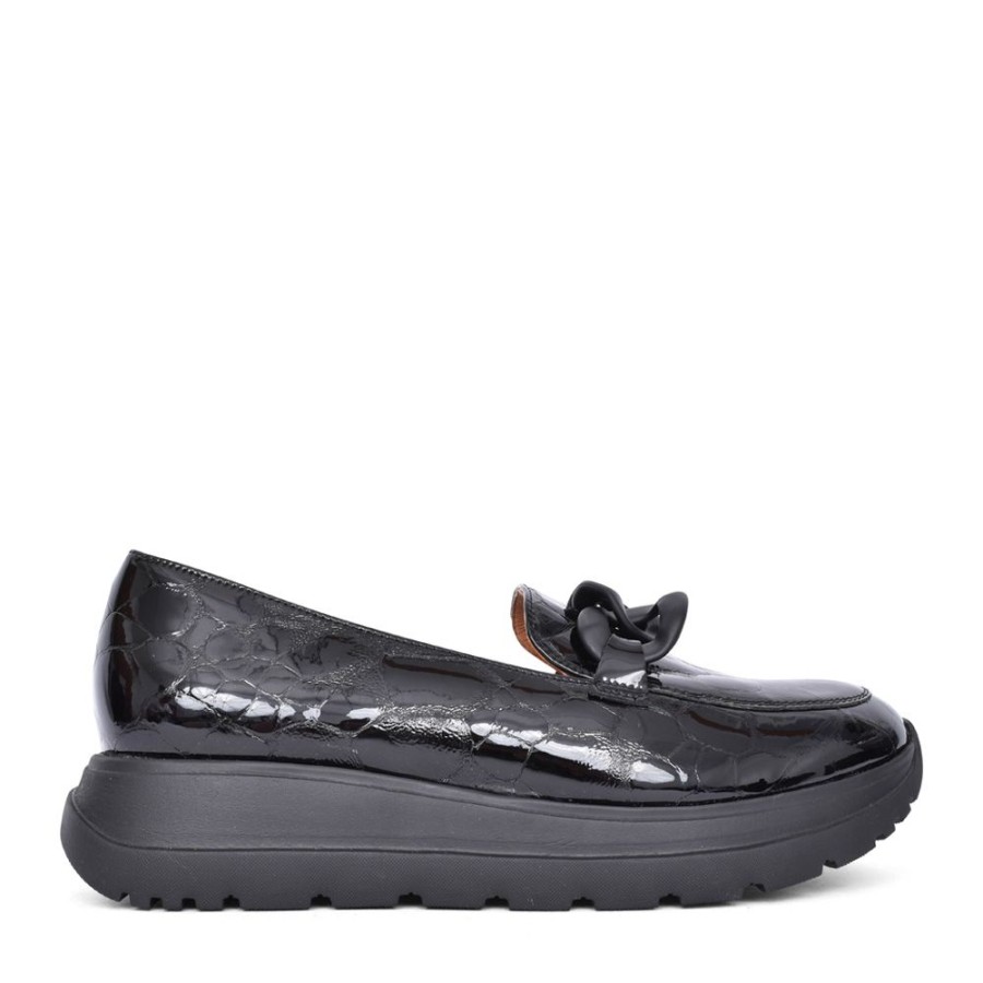 Ladies BIOECO | Ladies 6350 Loafer In Black Patent