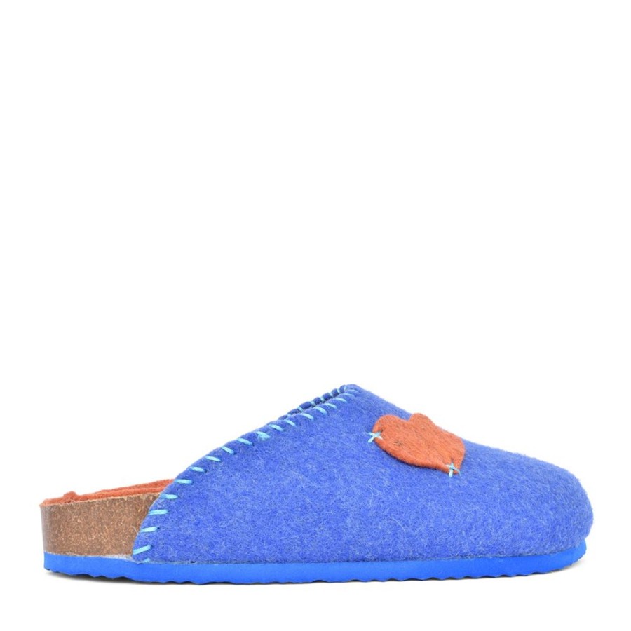 Ladies ADESSO | Ladies Bexly A6319 Heart Mule Slipper In Blue