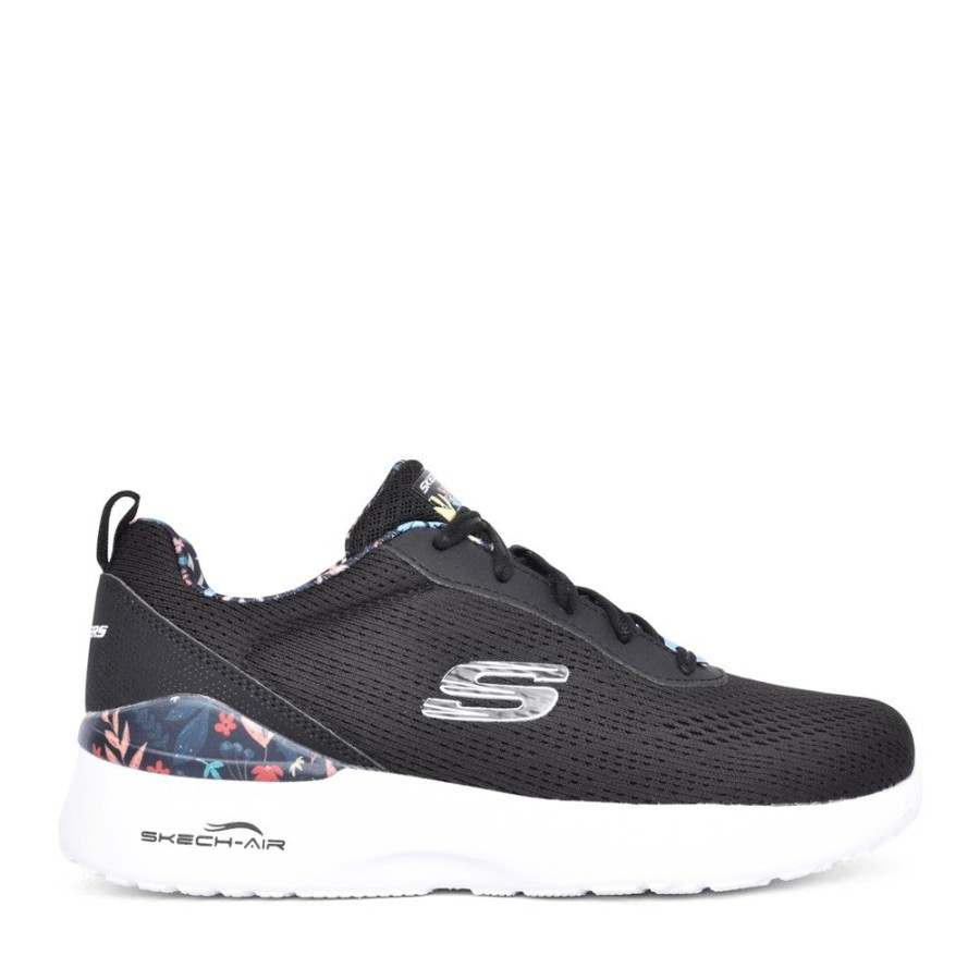 Ladies SKECHERS | Ladies 149756 Air Dynamight Laced Trainer In Black