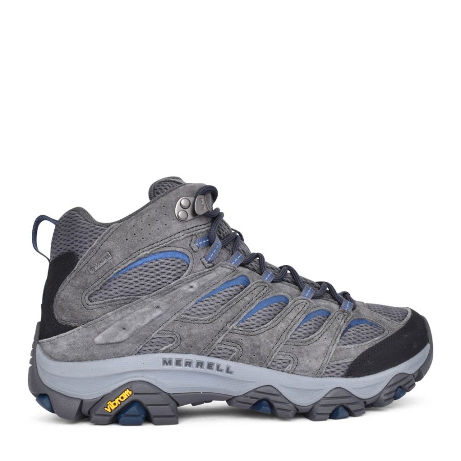 Mens MERRELL | Mens J035789 Moab 3 Mid Gtx Walking Boot In Grey