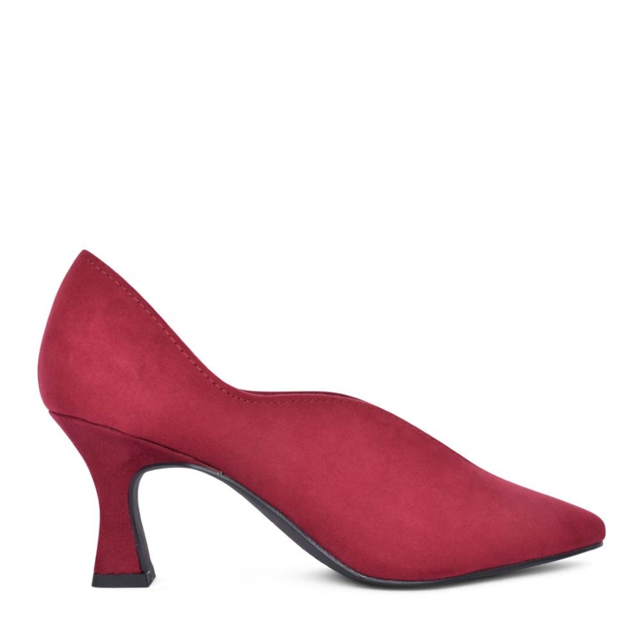 Ladies MARCO TOZZI | Ladies 2-22404 High Heel Court Shoe In Red