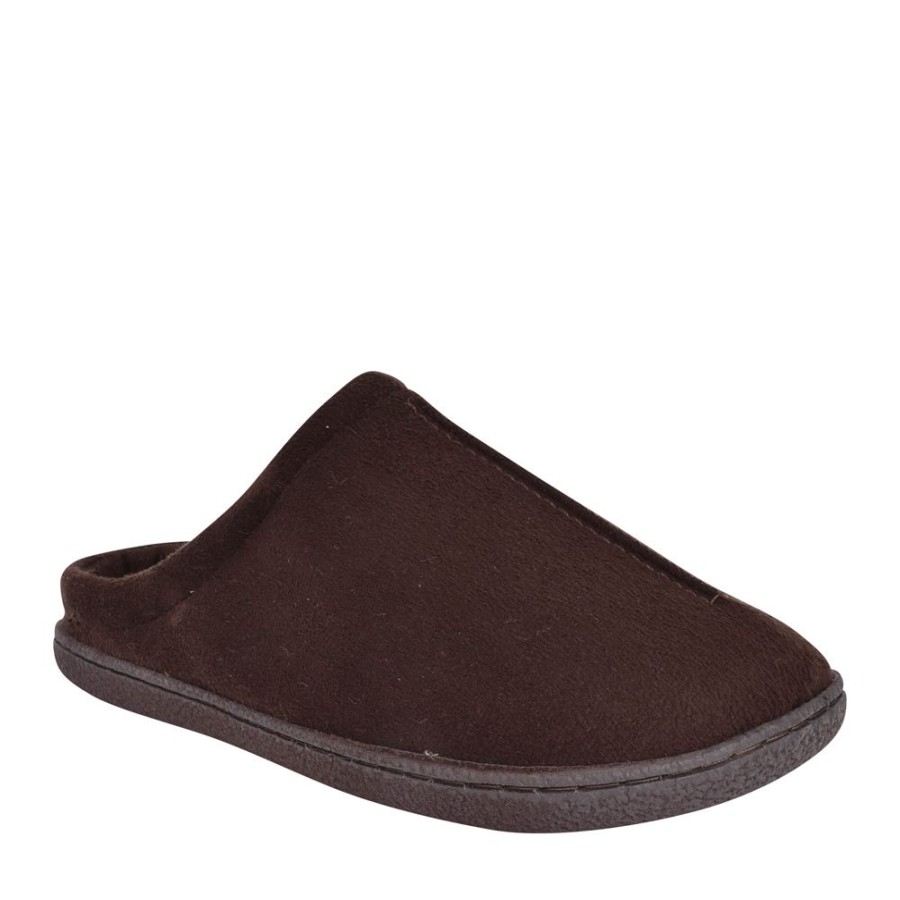 Mens JO & JOE | Mens Cliff Mule Slipper In Dark Brown