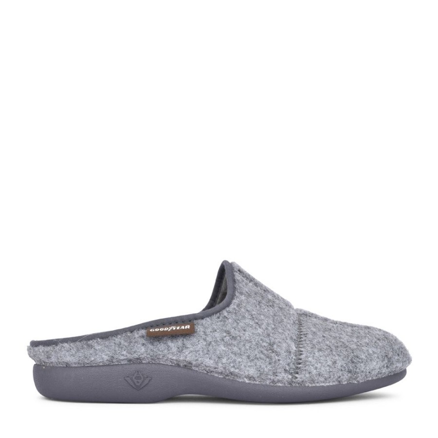 Mens GOODYEAR | Mens Fiasco Kmg008 Mule Slipper In Light Grey