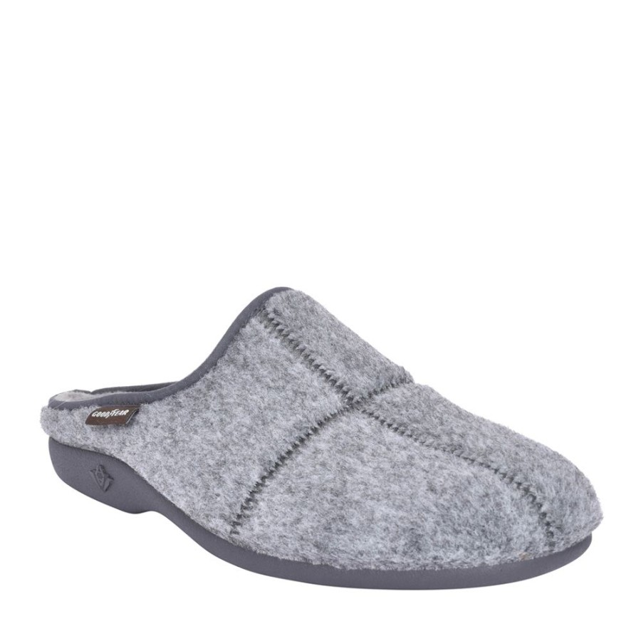 Mens GOODYEAR | Mens Fiasco Kmg008 Mule Slipper In Light Grey