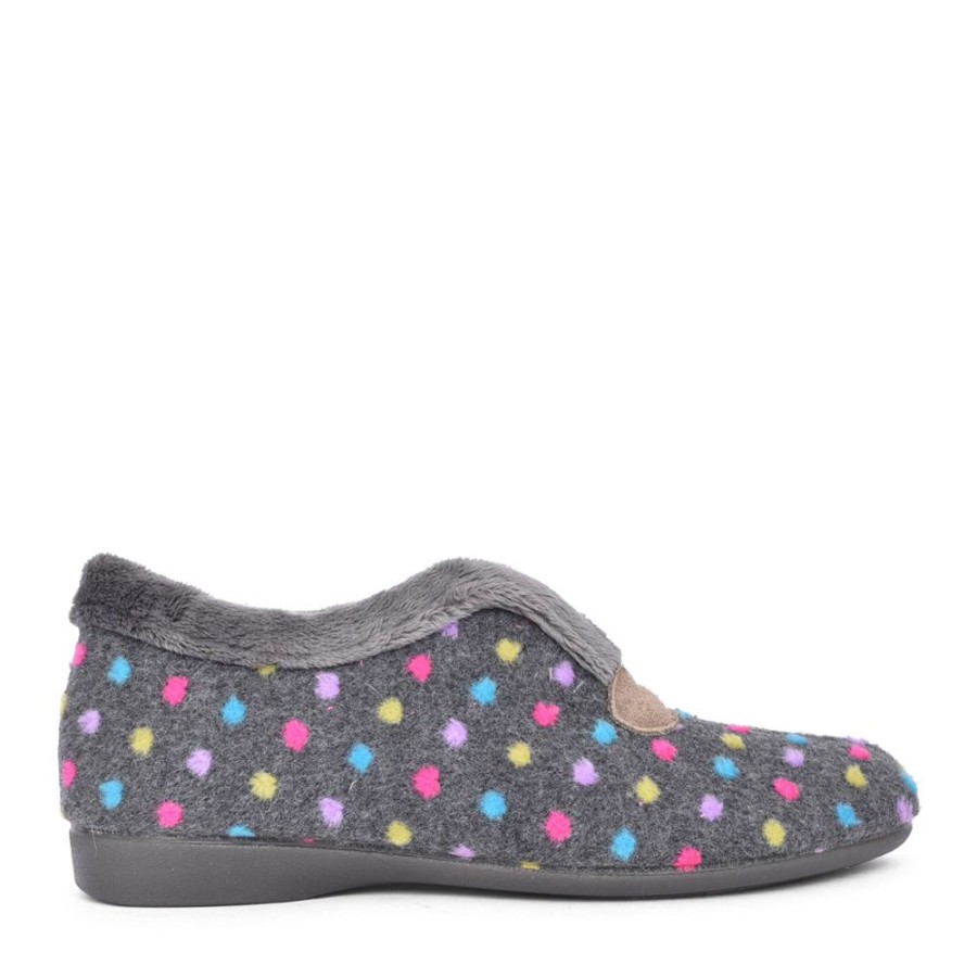 Ladies LUNAR | Ladies Tennessee Klz065 Slipper In Grey