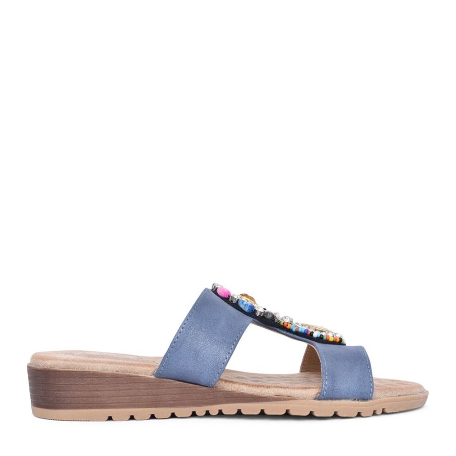 Ladies LUNAR | Ladies Jlh324 Elsa Sandal In Blue