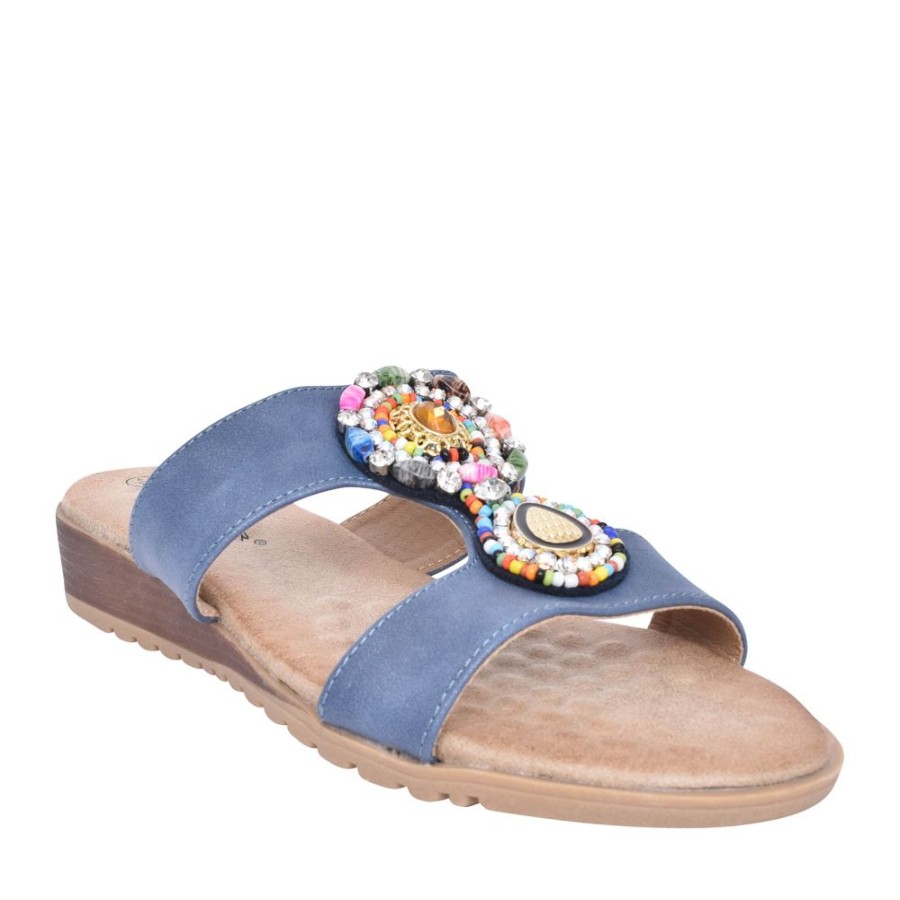 Ladies LUNAR | Ladies Jlh324 Elsa Sandal In Blue