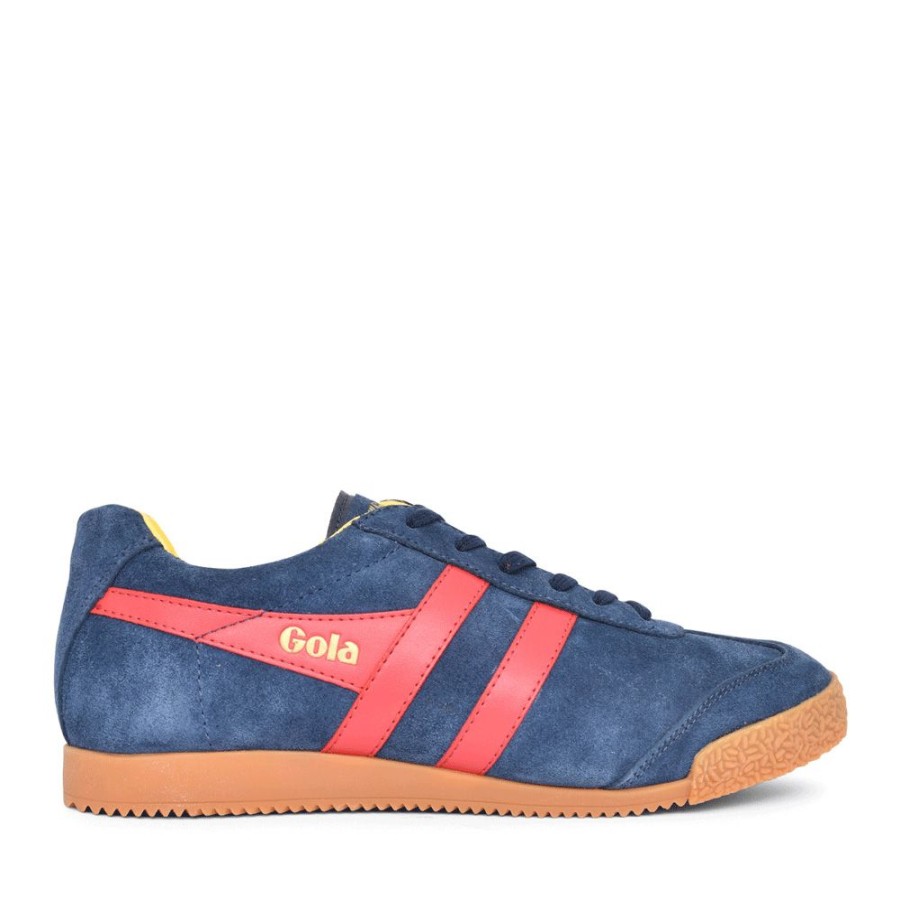 Mens GOLA | Mens Harrier Cma192 Laced Trainer In Navy