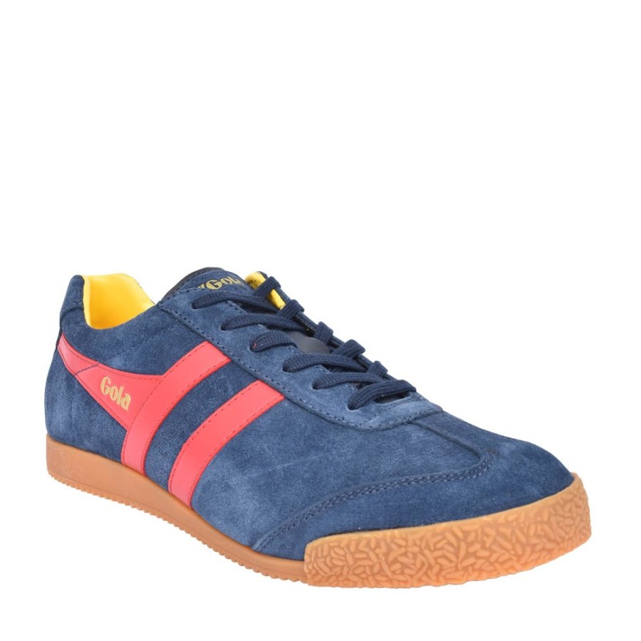 Mens GOLA | Mens Harrier Cma192 Laced Trainer In Navy