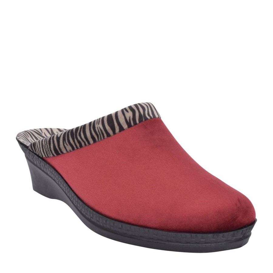 Ladies ROHDE | Ladies 2465 Neustadt Mule Slipper In Red