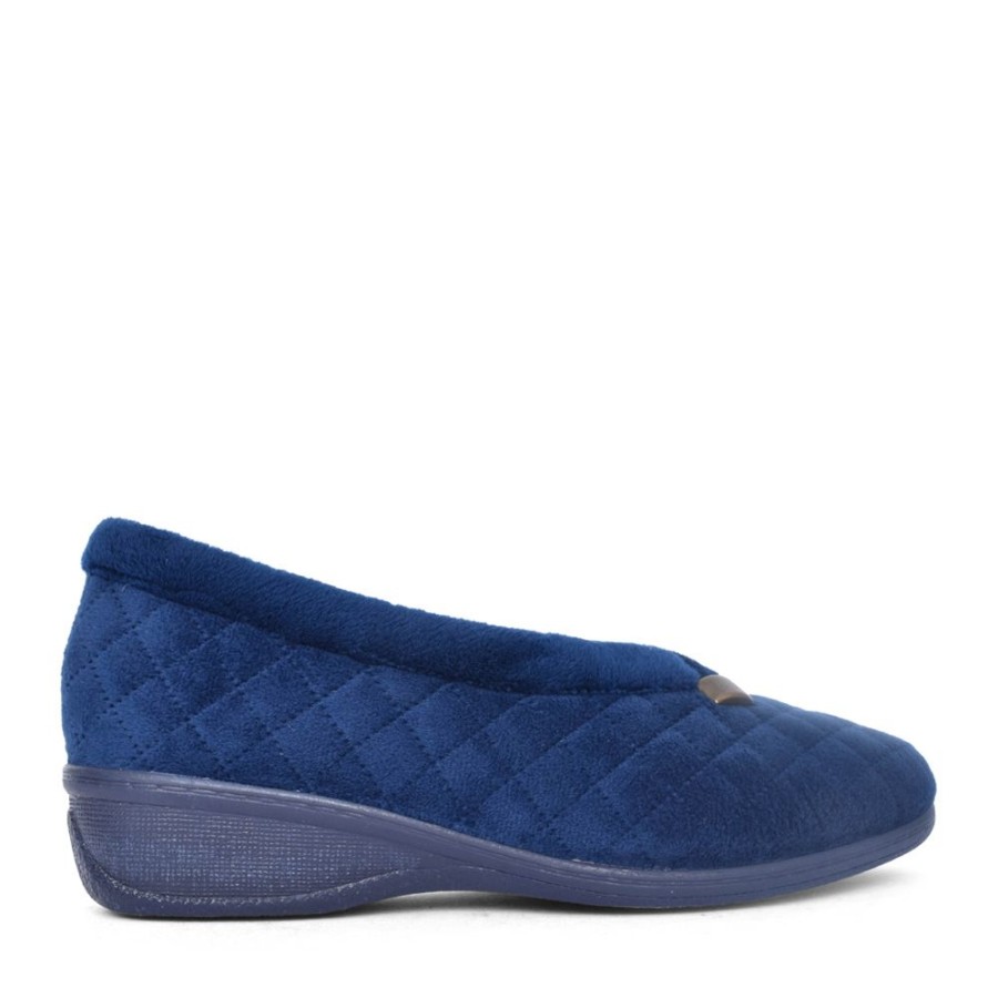 Ladies LOTUS | Ladies Eadie Ulh089 Slipper In Navy