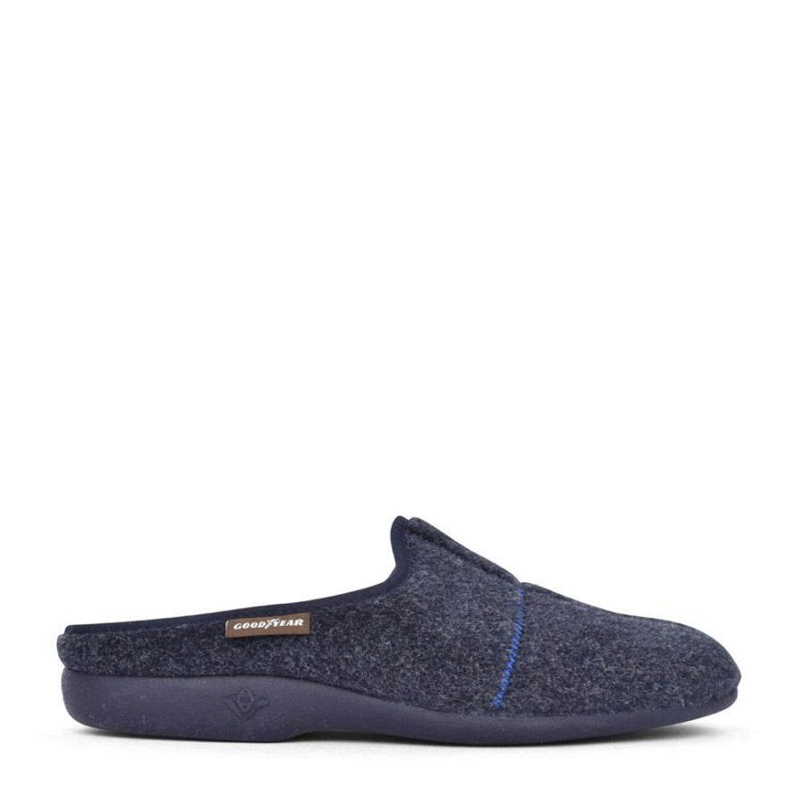 Mens GOODYEAR | Men'S Fiasco Kmg008 Mule Slipper In Navy