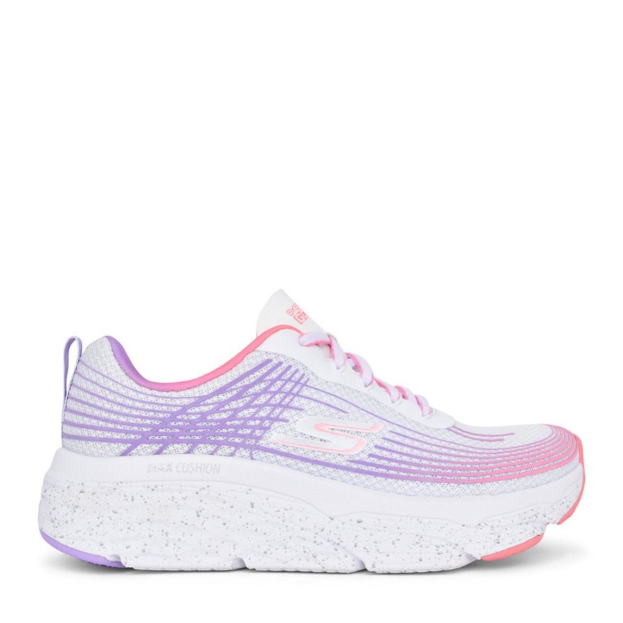 Ladies SKECHERS | Ladies 128563 Max Cushioning Elite Trainer In White