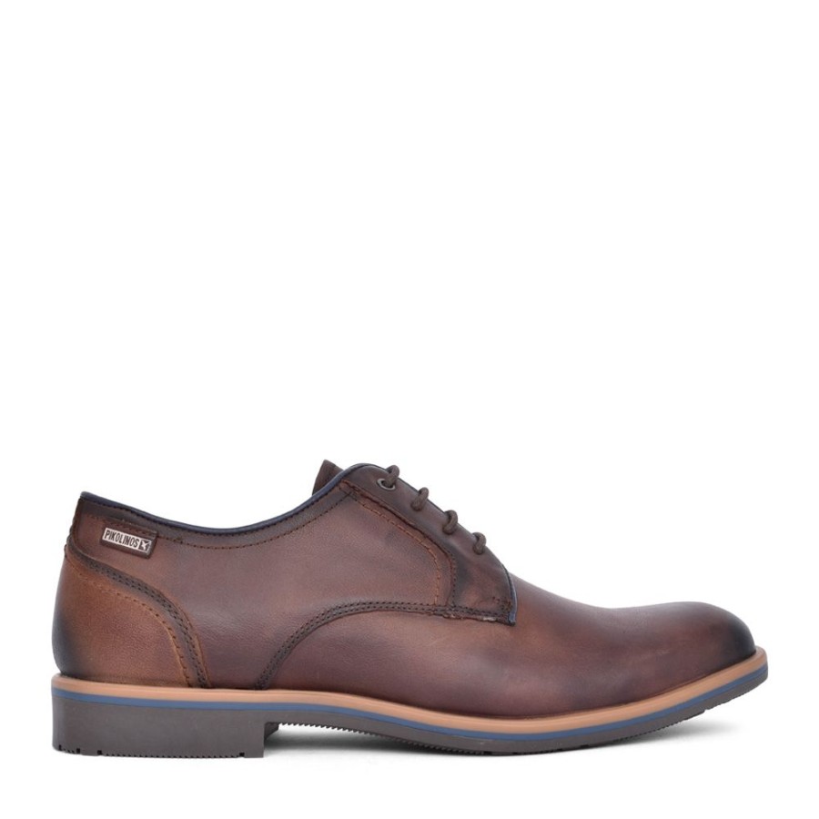 Mens PIKOLINOS | Mens Leon Leather Shoe In Brown