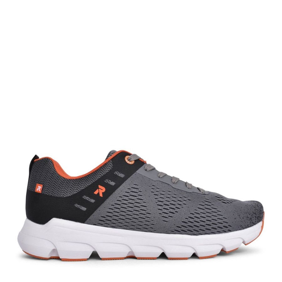 Mens RIEKER EVOLUTION | Mens 7806 Laced Trainer In Grey