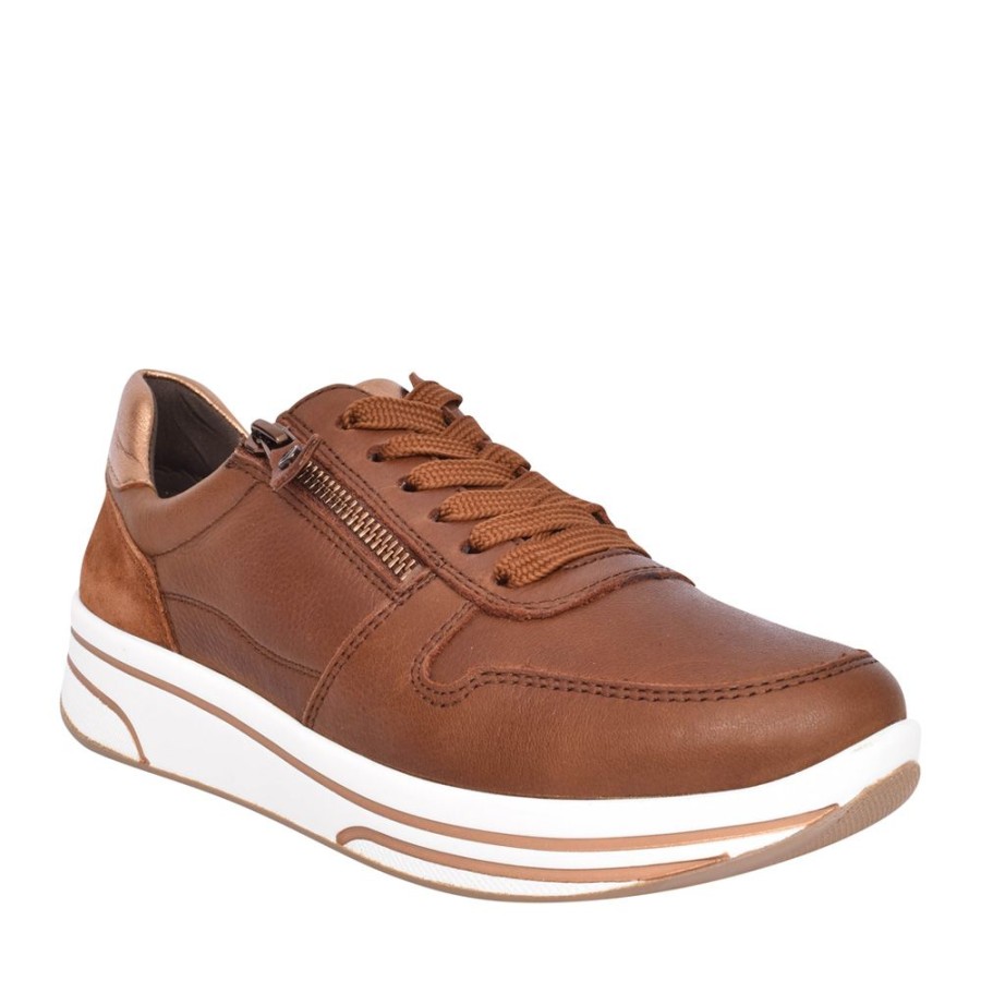 Ladies ARA | Ladies 12-32440 Trainer In Brown