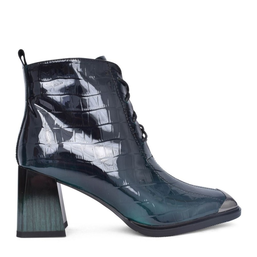 Ladies LORETTA VITALE | Ladies Y99-N121L Heeled Ankle Boot In Green