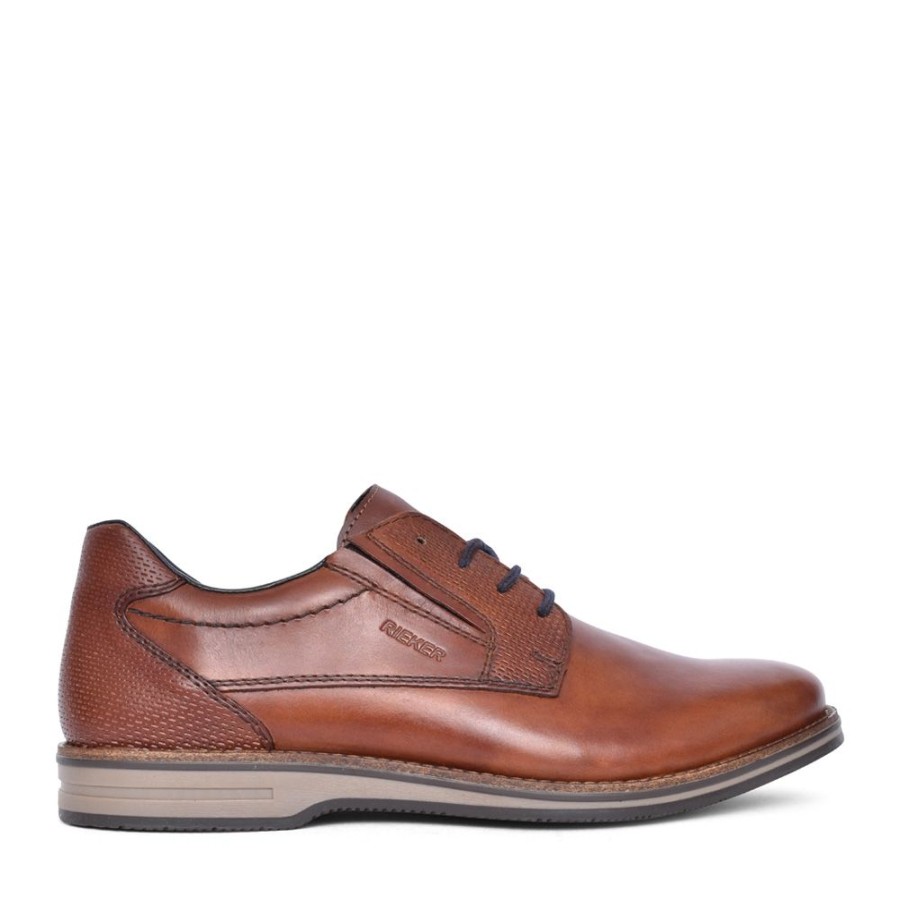 Mens RIEKER | Mens 12507 Laced Shoe In Brown