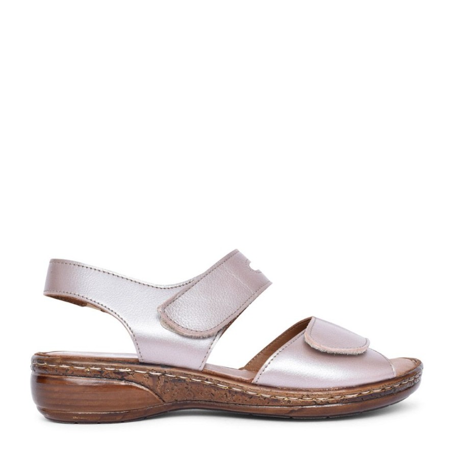 Ladies FOOTSOFT | Ladies Sadie Sandal In Pewter