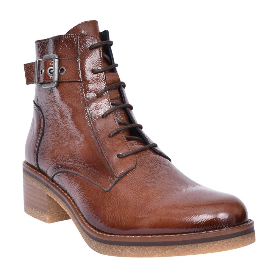 Ladies DORKING BY FLUCHOS | Ladies Lucero D8686 Laced Ankle Boot In Brown