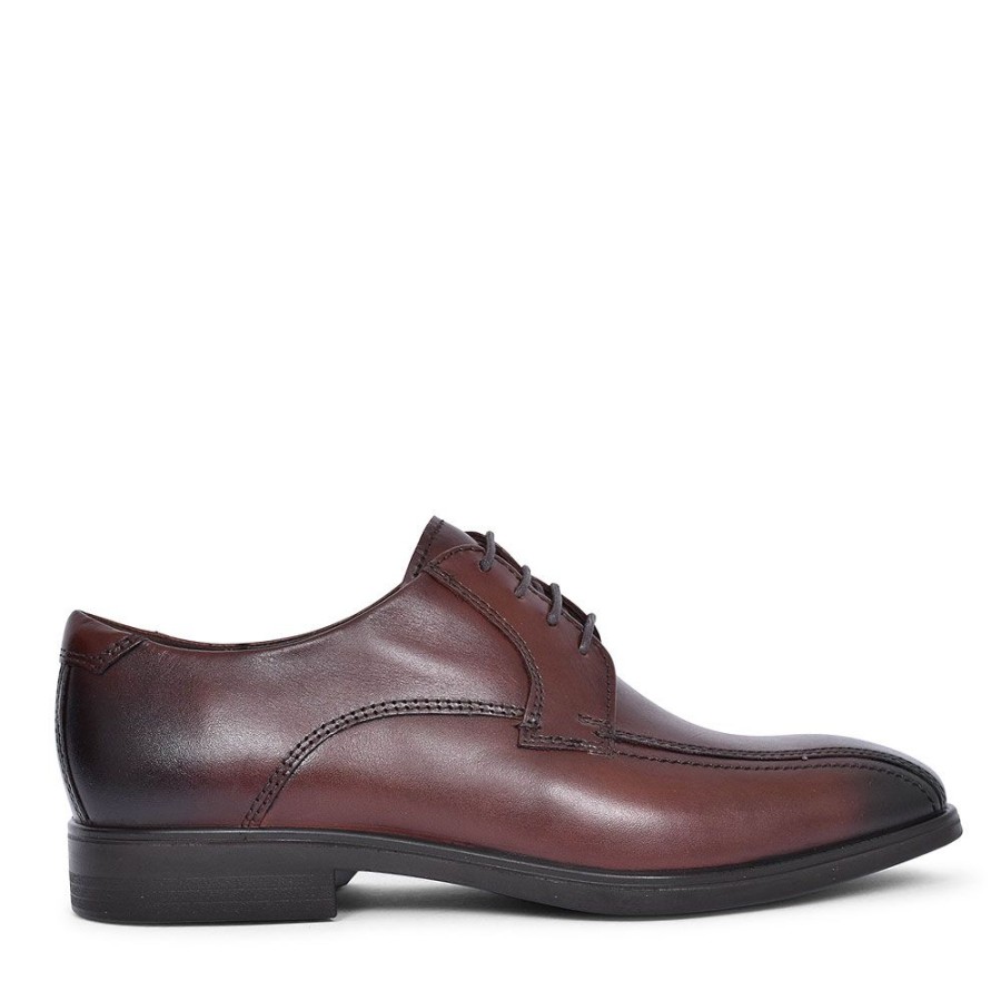 Mens ECCO | Melbourne Laced Shoe For Men In Brown