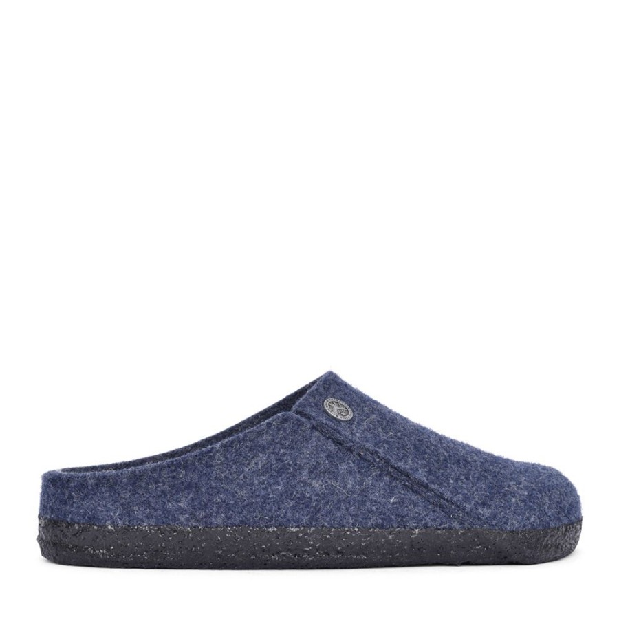 Ladies BIRKENSTOCK | Ladies Zermatt Felt Mule Slipper In Blue