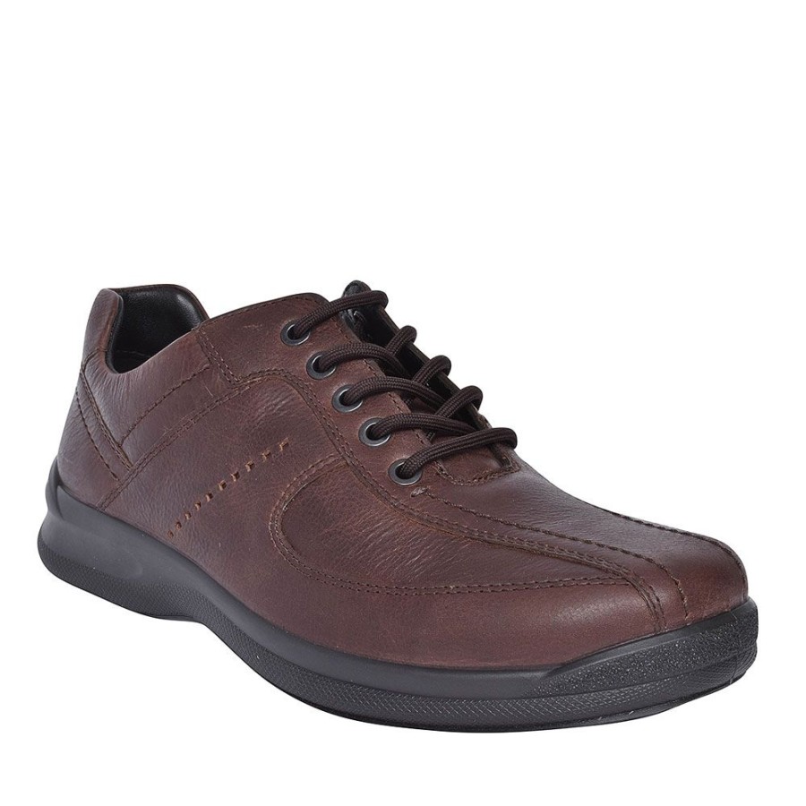 Mens HOTTER | Lance Std Fit Leather Lace Shoe For Men In Brown