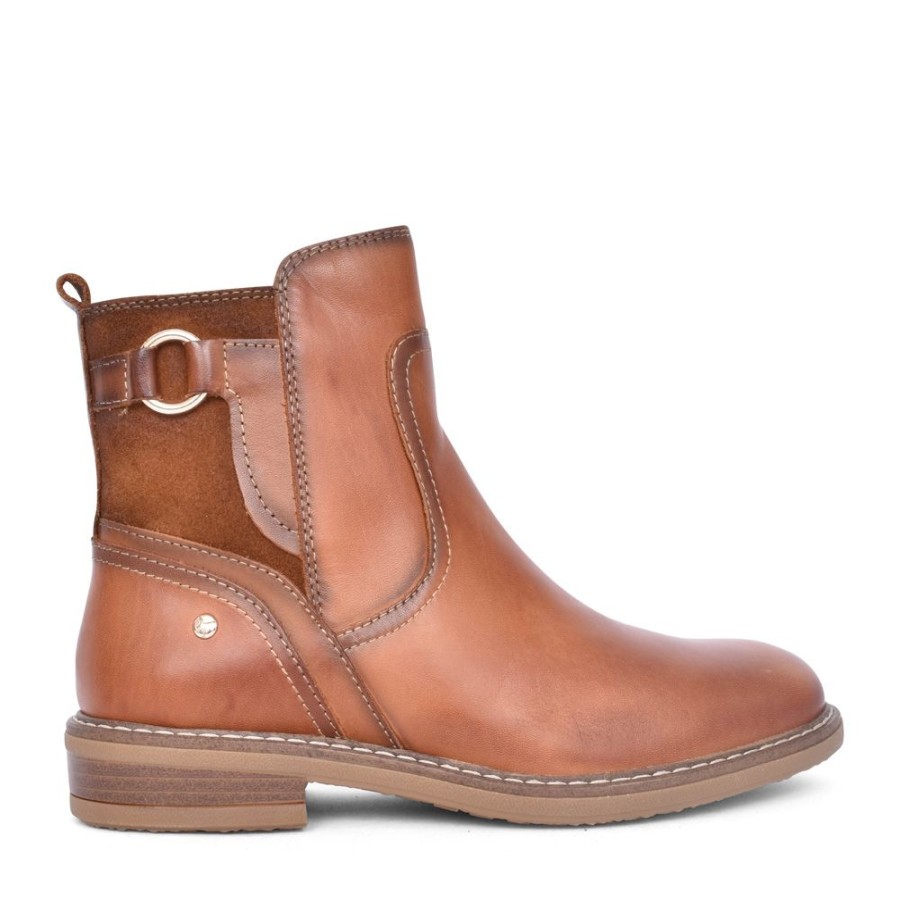 Ladies PIKOLINOS | Ladies Aldaya Ankle Boot In Tan