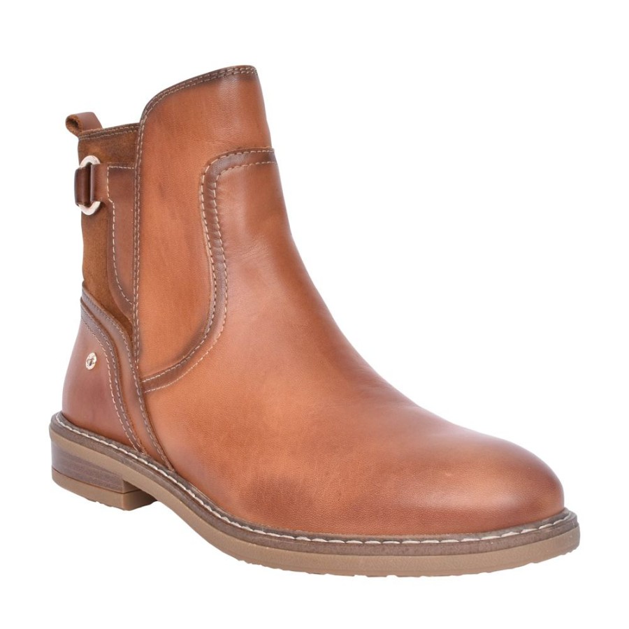 Ladies PIKOLINOS | Ladies Aldaya Ankle Boot In Tan