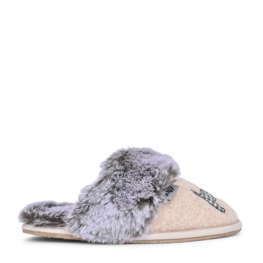 Ladies LAZY DOGZ | Ladies Scottie Iii Kld425 Mule Slipper In Beige